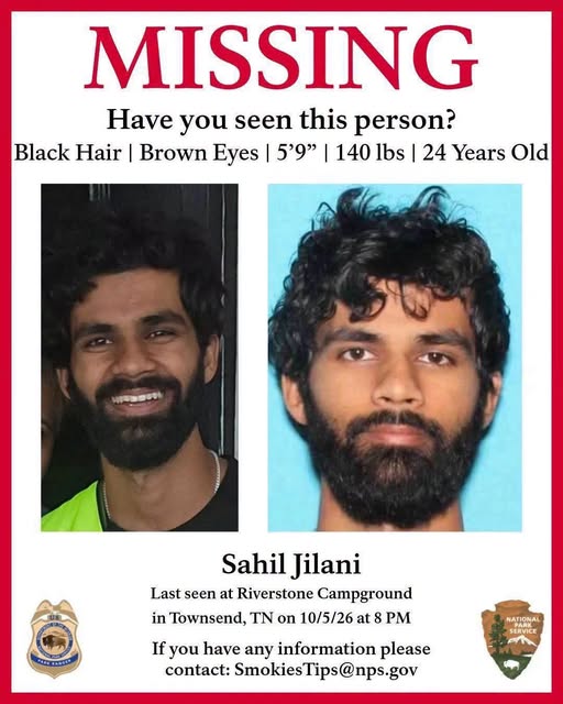 Sahil Jilani Obituary, Death - 24-Year-Old Texas Man Dies After Disappearing Near Abrams Falls in Great Smoky Mountains National Park