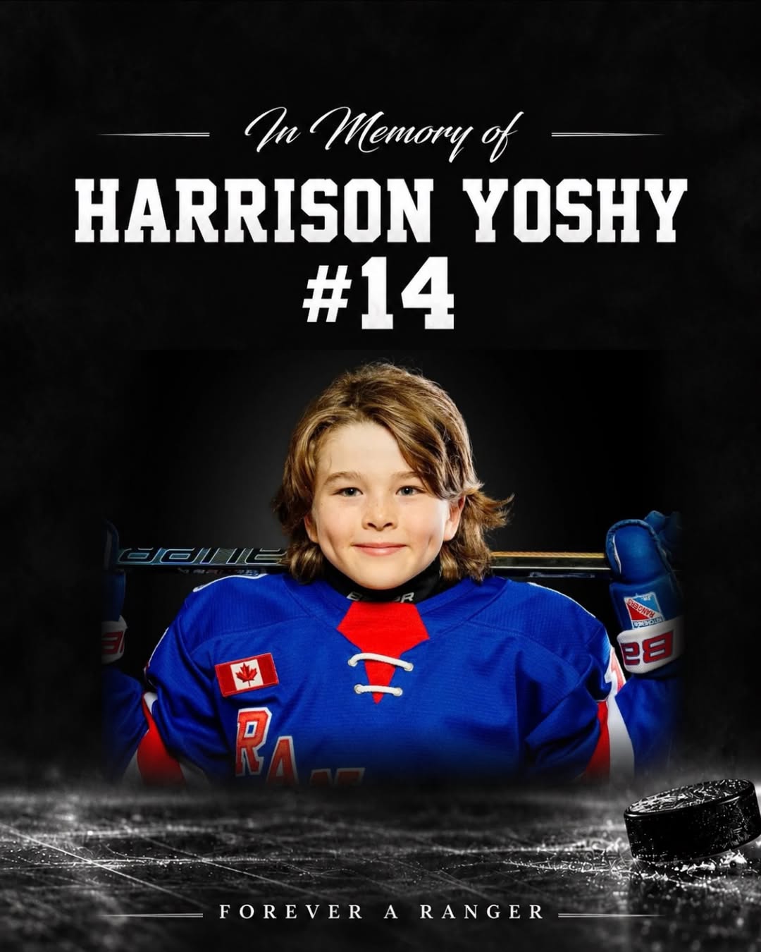 Harrison Yoshy Obituary, Death - Kitchener Jr. Rangers Hockey Community Mourns Beloved Player After Battle With Cancer